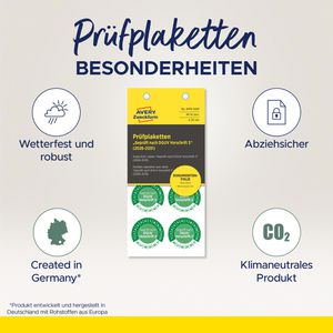 Produktbild für Prüfplaketten Zweckform 6978 Geprüft nach DGUV Vo3