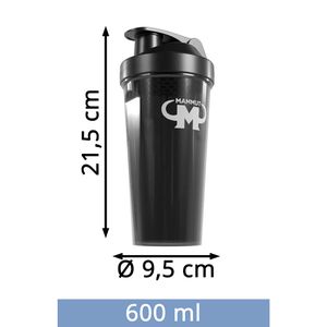 Produktbild für Protein-Shaker Mammut aus Kunststoff, schwarz