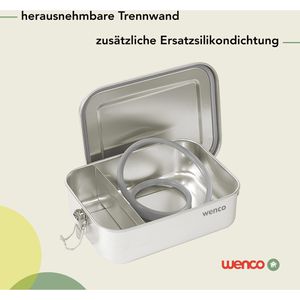 Produktbild für Lunchbox wenco 555654, Edelstahl