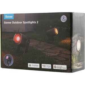 Produktbild für Gartenstrahler Govee Spotlights, schwarz mit 12 W LED