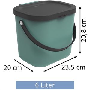 Produktbild für Mülleimer Rotho Albula 1030305092, Mistletoe green