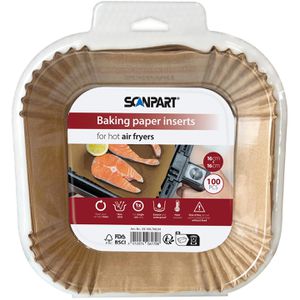Produktbild für Backpapier Scanpart für Heißluftfritteusen, 16 x 16 cm