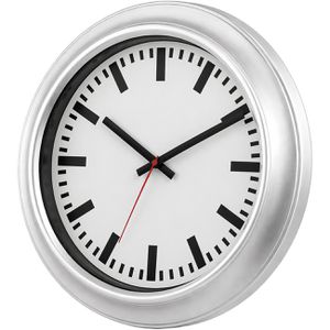 Produktbild für Wanduhr Eurotime 56451-07 outdoor, Metall, analog, Funkuhr