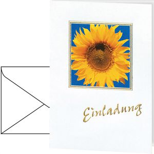 Einladungskarten bsb 417416-2, Sonnenblume