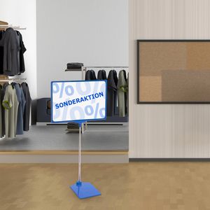 Produktbild für Infoständer Franken PSM A4 03 aus Aluminium, blau, A4
