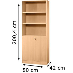 Produktbild für Kombischrank Hammerbacher N-Serie, buche