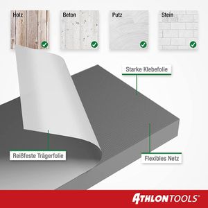 Produktbild für Wandschutz ATHLON-TOOLS MaxProtect, grau