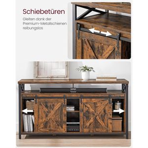 Produktbild für Lowboard Vasagle LTV071B01V1, aus Holz, braun