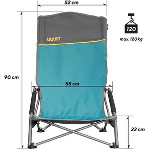 Produktbild für Campingstuhl Uquip SANDY XL, 244030, blau, 120 kg