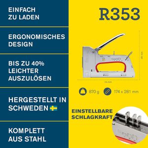 Produktbild für Handtacker Rapid PRO R353, 5001666