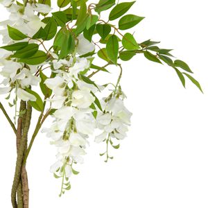 Produktbild für Kunstpflanze Creativ-green Wisteria weiß