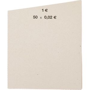 Inkiess, Münzrollen-Papier für Rollgeld, 50 x 2 Cent, 50 Blatt, grau –  Böttcher AG