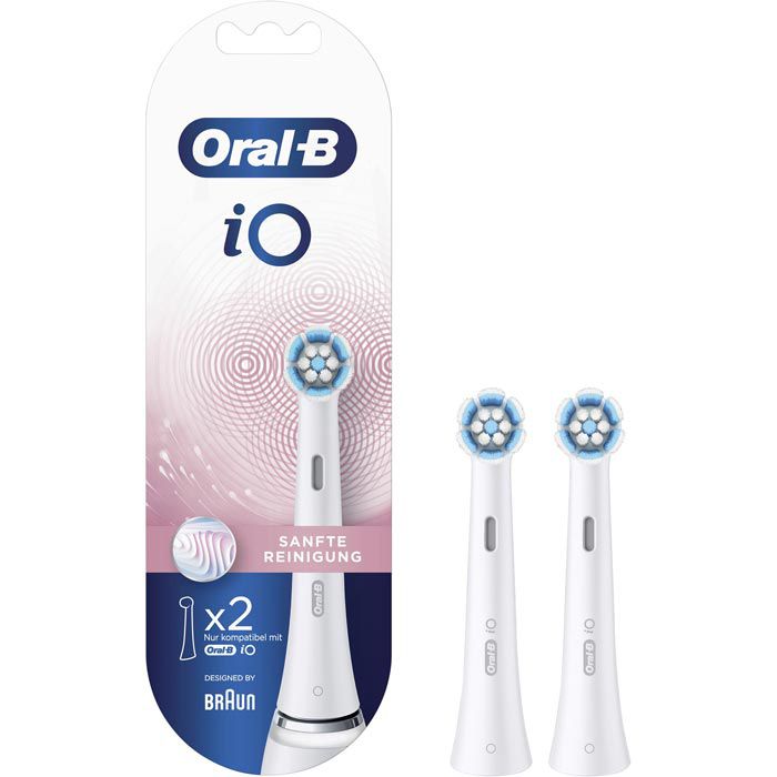 Oral-B Aufsteckbürsten iO – AG Sanfte 2 Stück weiß, Böttcher Reinigung