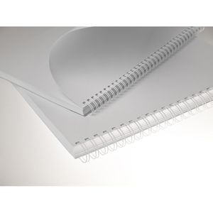 Produktbild für Drahtbinderücken Renz Ring Wire, weiß, für A4