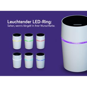 Produktbild für Türklingel Grothe Calima 200, LED-Blinken, 250m Funk, Set
