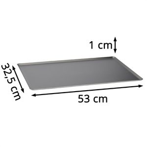 Produktbild für Backblech deBuyer 10-816153, Choc GN 1/1, schwarz, Aluminium