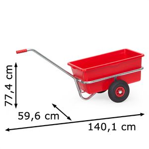 Produktbild für Handwagen Fetra 6101, mit Kasten, verzinkt