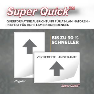 Produktbild für Laminierfolien Fellowes 54400 Super Quick, DIN A4