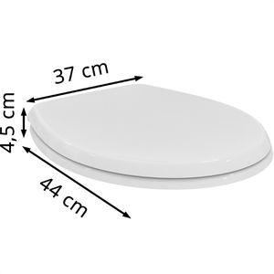 Produktbild für WC-Sitz Ideal-Standard Eurovit W303001, oval, aus Duroplast