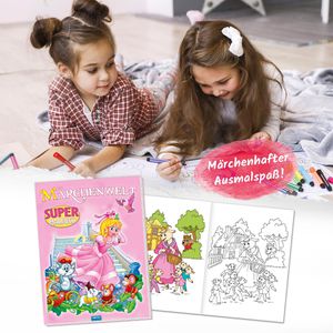 Produktbild für Malbuch Trötsch Supermalbuch Märchenwelt