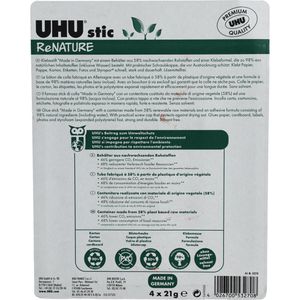 Produktbild für Klebestift UHU ReNature, 21g