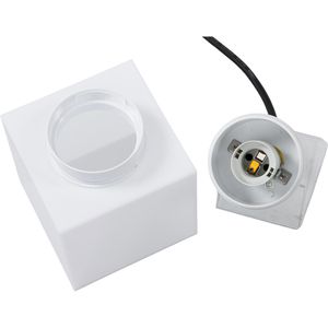Produktbild für Wegeleuchte SLV Square Pole 90, silber, mit 230 V Netzstrom