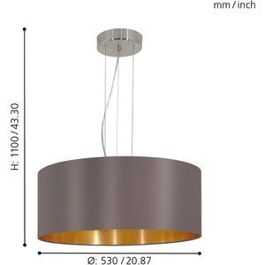 Produktbild für Pendelleuchte Eglo Maserlo, 3-flammig, mit E27-Fassung
