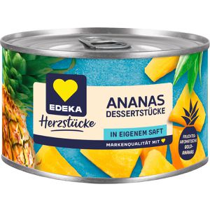 Obstkonserve Edeka Herzstücke Ananas in eigenem Saft