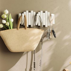 Produktbild für Garderobenleiste Umbra Picket Rail Hook, weiß