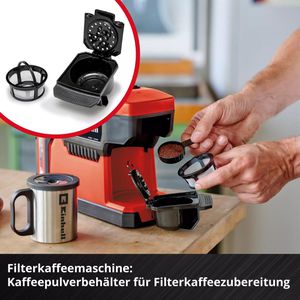 Produktbild für Kaffeemaschine Einhell TE-CF 18 Li-Solo, mit Kaffeebecher