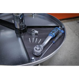 Produktbild für Werkstatthocker BGS-technic 8388, Arbeitssitz, mit Ablagefach