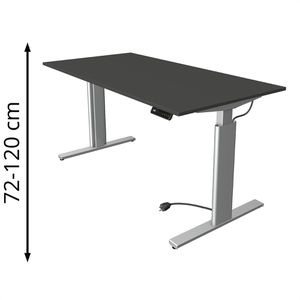 Produktbild für Schreibtisch Kerkmann Move 3 Tube anthrazit / silber