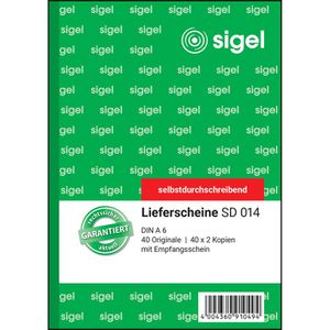 Produktbild für Lieferscheinbuch Sigel SD014, A6