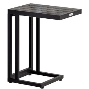 Beistelltisch CASARIA 109680, schwarz, aus Kunststoff / Metall