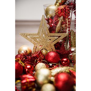 Produktbild für Weihnachtskugeln Heitmann-Deco 92502, rot / gold