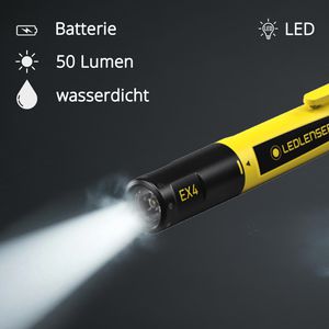 Produktbild für Taschenlampe Ledlenser EX4, LED, mit Batterie