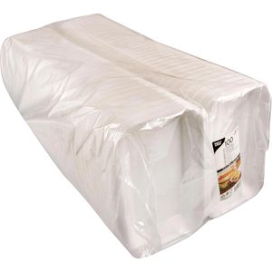 Produktbild für Menüboxen Papstar 18080, weiß, aus Polystyrol XPS