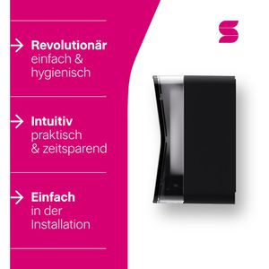 Produktbild für Toilettenpapierspender Satino Hyginity Centerfeed, 333415, CF2