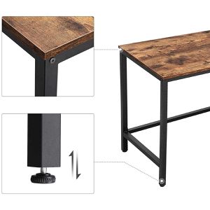 Produktbild für Schreibtisch Vasagle LWD72X, braun / schwarz