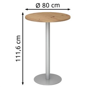 Produktbild für Stehtisch Hammerbacher STH08, asteiche