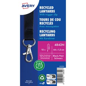 Produktbild für Schlüsselband Zweckform 4842N, schwarz