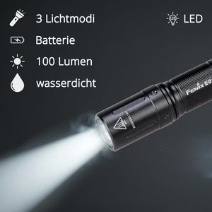 Produktbild für Taschenlampe Fenix E01 V2.0, LED, mit Batterie