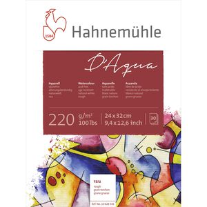 Produktbild für Aquarellpapier Hahnemühle D Aqua Block, 24 x 32 cm