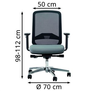 Produktbild für Bürostuhl Bisley Bali, Aluminium