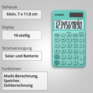 Produktbild für Taschenrechner Casio SL 310UC GN, Zeitberechnung