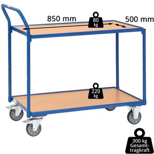 Produktbild für Tischwagen Fetra 2740, aus Metall &amp; Holz
