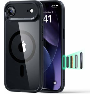 Produktbild für Handyhülle ESR Classic Hybrid HaloLock, transparent / schwarz