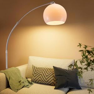Produktbild für Stehlampe Monzana 105413, weiß/silber, 200 cm