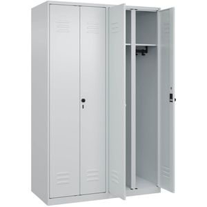 Produktbild für Spind CP-Möbel 80002-40 Classic PLUS, Doppelspind, lichtgrau