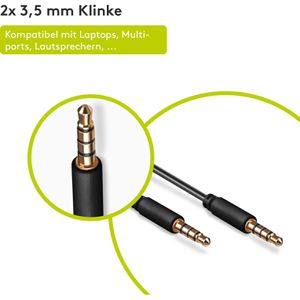 Produktbild für Audiokabel Goobay 63832 für Handy / Tablet, 3m